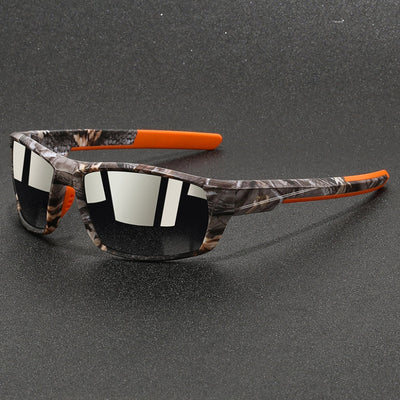 Men’s Camo Frame Sunglasses with Reflective Lens