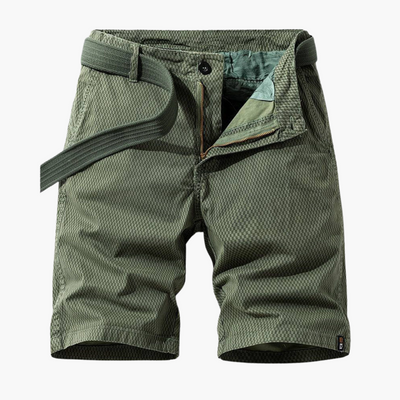 Men's Cargo Shorts Knee Length with Belt