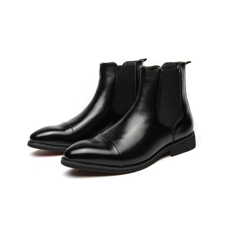 Men's Chelsea Ankle Boots with Block Heel