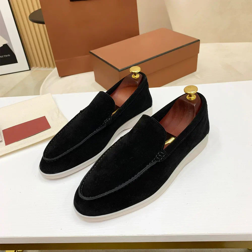 Men's Classic Textured Slip On Loafers