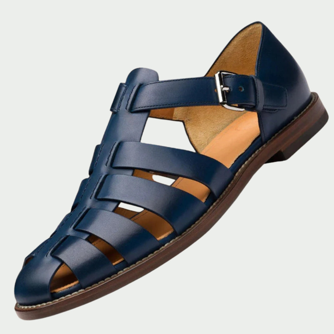 Men's Closed Toe Gladiator Sandals with Buckle Strap