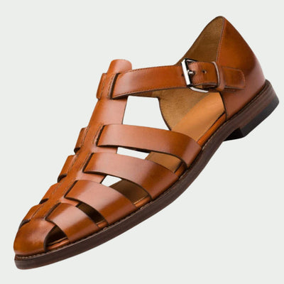 Men's Closed Toe Gladiator Sandals with Buckle Strap