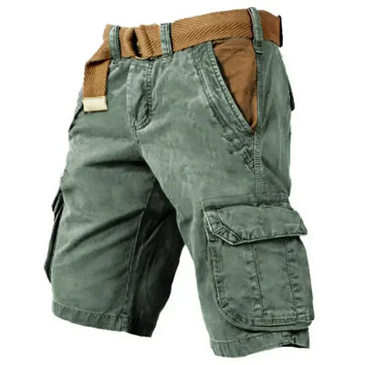 Men's Cotton Cargo Shorts with Practical Pockets