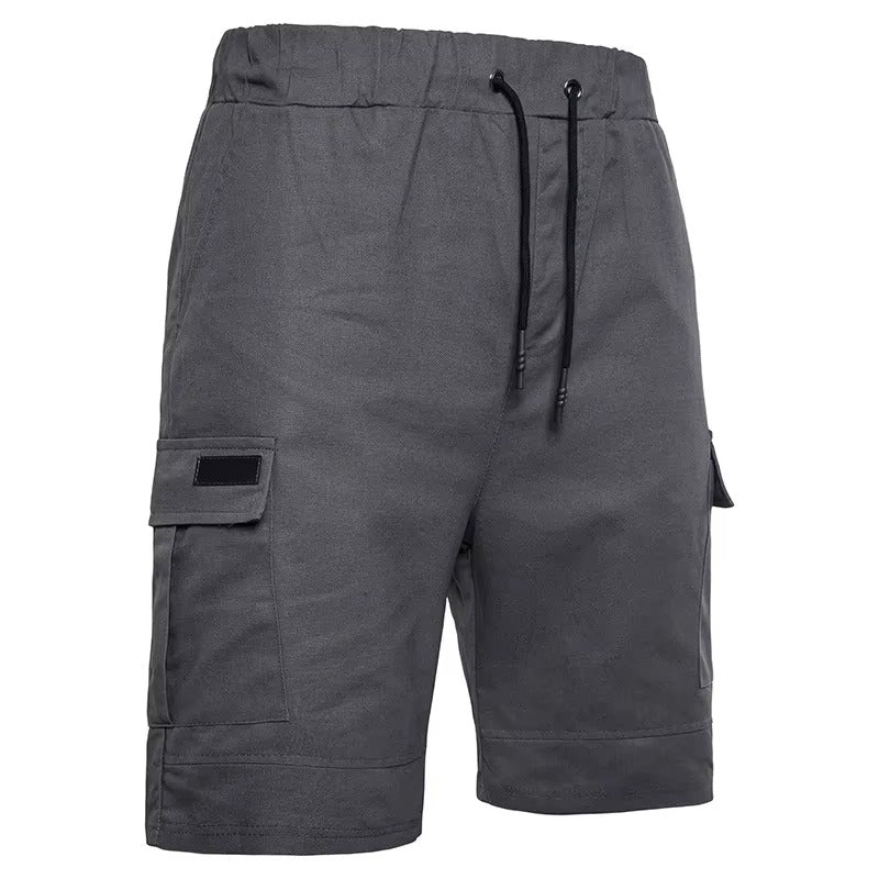 Men's Drawstring Cargo Shorts with Pockets
