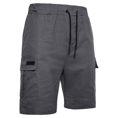 Men's Drawstring Cargo Shorts with Pockets
