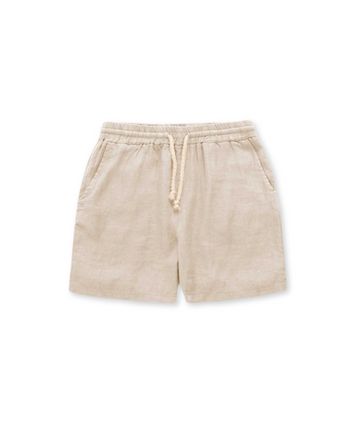 Men's Elastic Waistband Beach Shorts With Drawstring