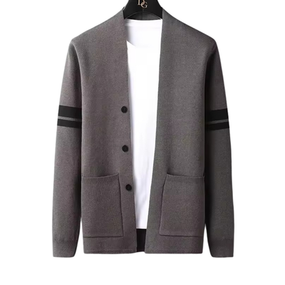 Men's Full Button Front Knit Cardigan for Winter
