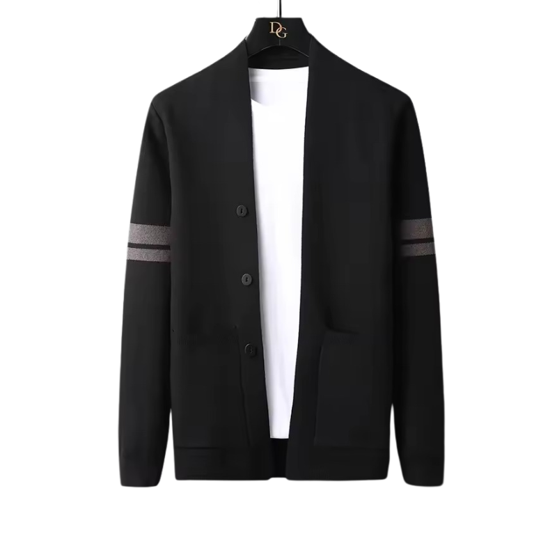 Men's Full Button Front Knit Cardigan for Winter