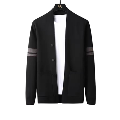 Men's Full Button Front Knit Cardigan for Winter