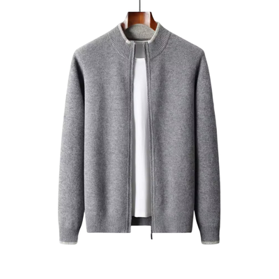 Men's Full Front Sleeves Knitted Cardigan for Winter