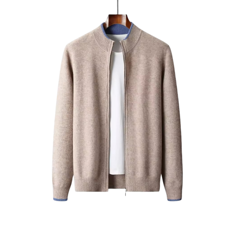 Men's Full Front Sleeves Knitted Cardigan for Winter