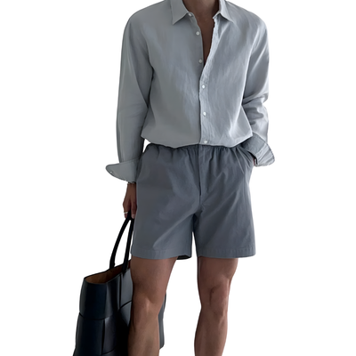 Men's Full Sleeves Button Down Collared Shirt