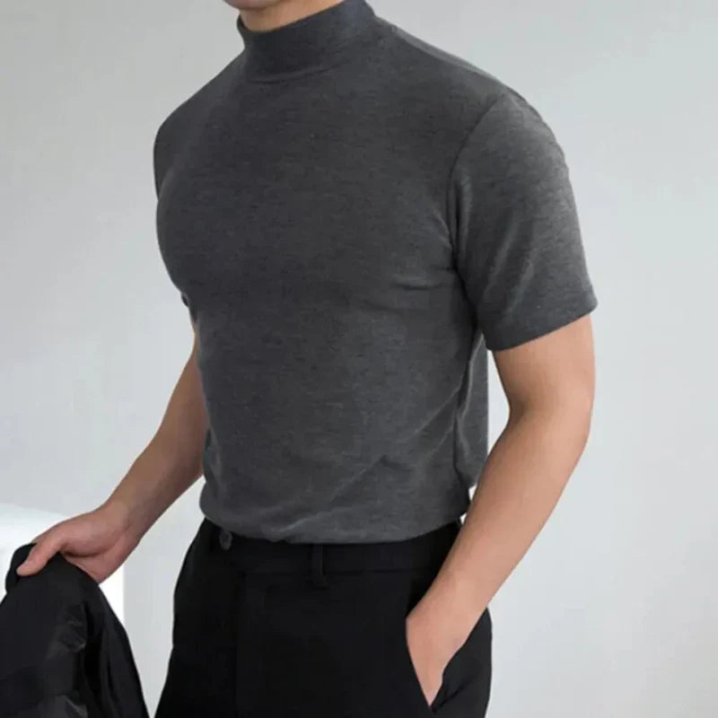 Men’s High-Collar T-Shirt for Daily and Casual Outfits