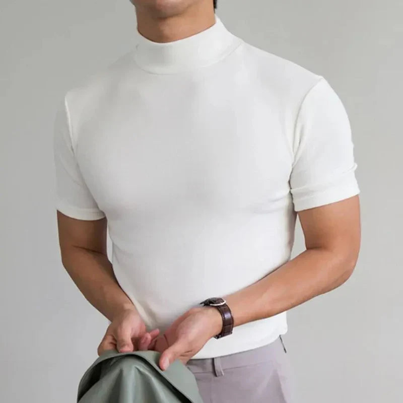 Men’s High-Collar T-Shirt for Daily and Casual Outfits