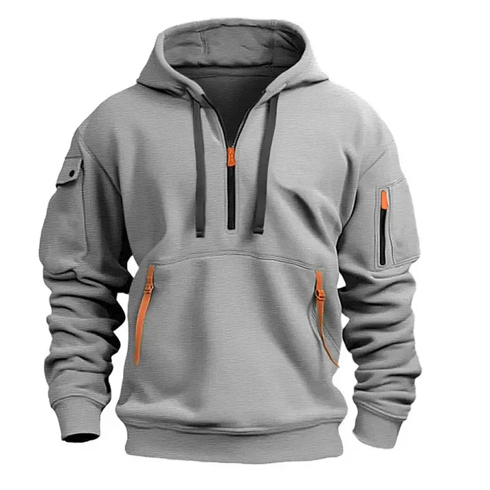 Men's Hooded Sweatshirts with Half-Zip