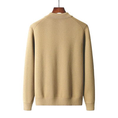 Men’s Knit Cardigan with Front Buttons and Pockets