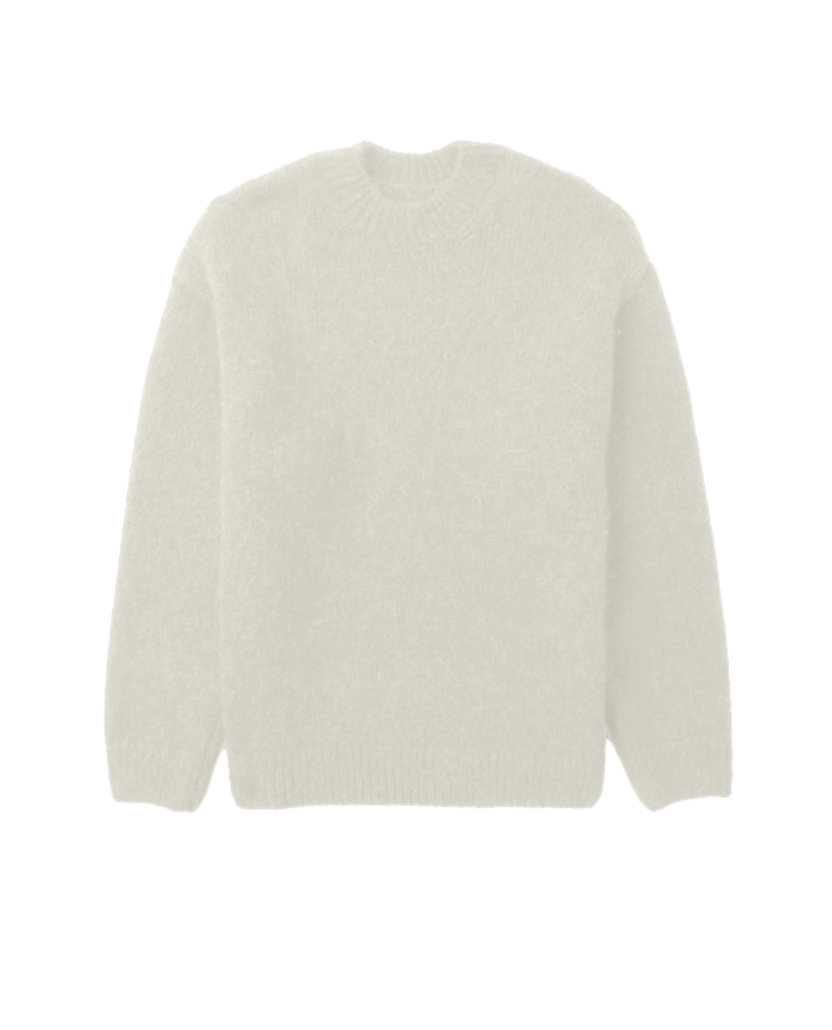 Men's Knitted Loose Fit Crew Neck Sweater for Winter