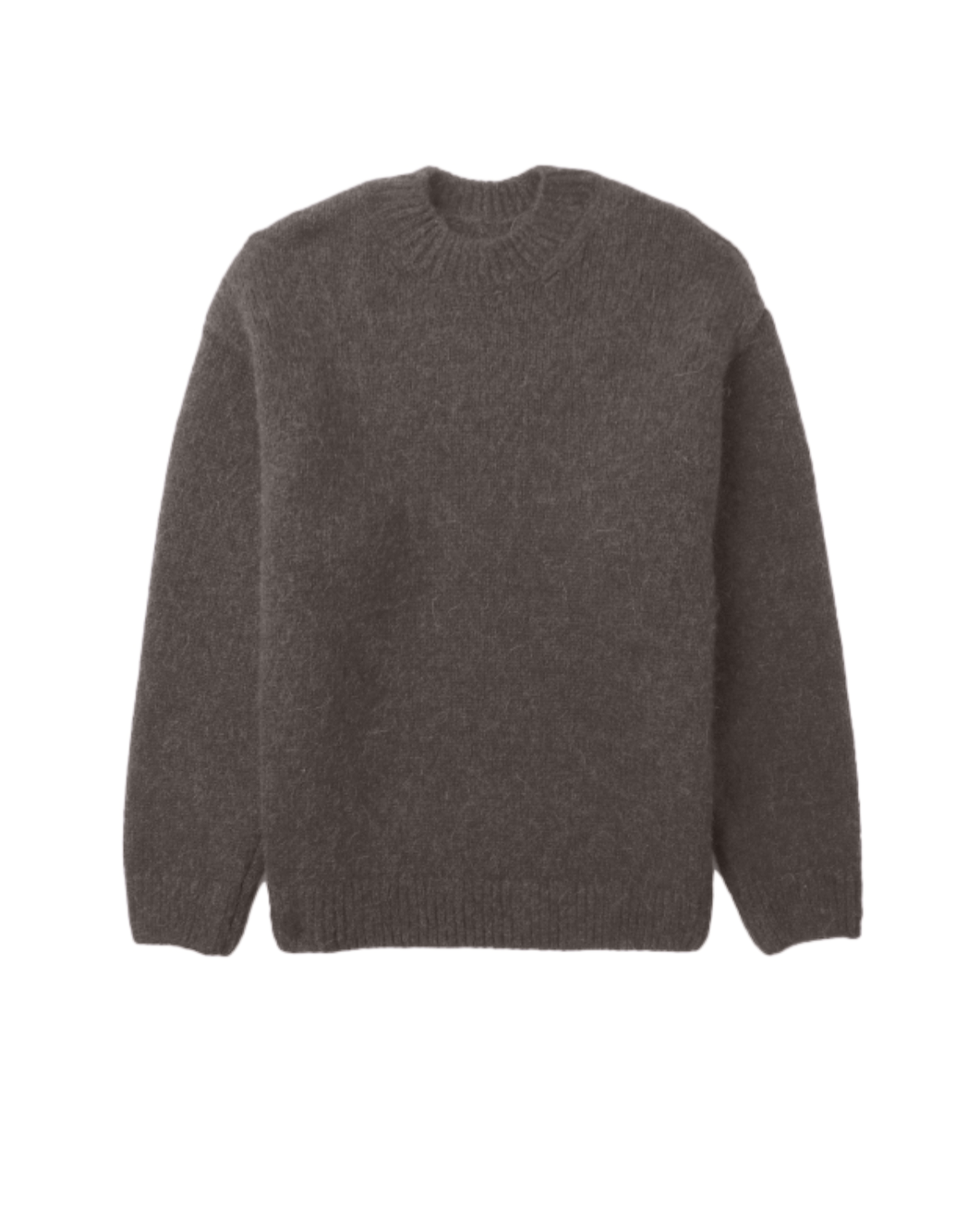 Men's Knitted Loose Fit Crew Neck Sweater for Winter