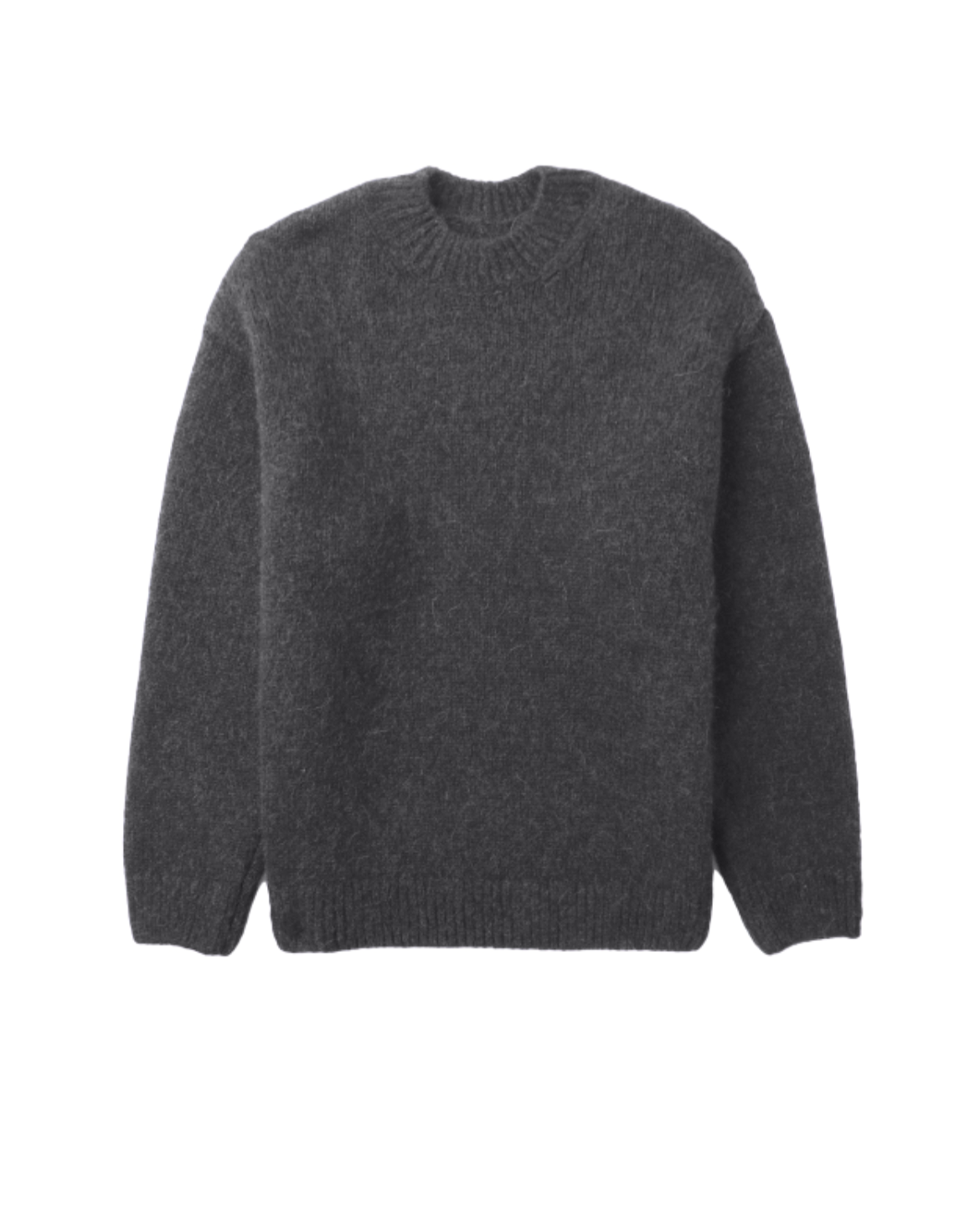 Men's Knitted Loose Fit Crew Neck Sweater for Winter