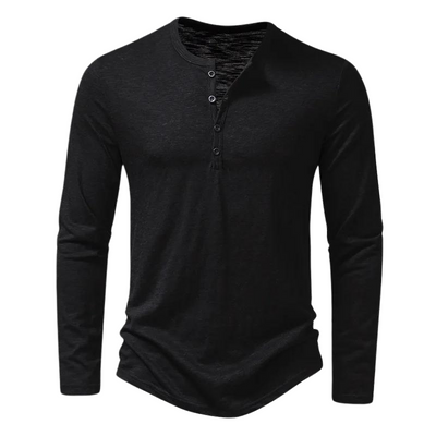 Men’s Long-Sleeve Shirt with Classic Collar
