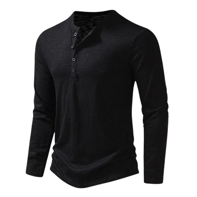 Men’s Long-Sleeve Shirt with Classic Collar