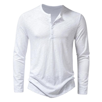 Men’s Long-Sleeve Shirt with Classic Collar