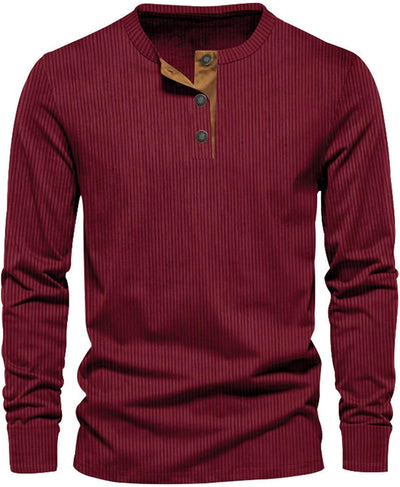 Men’s Long-Sleeve Sweater for Office Wear