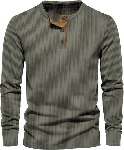 Men’s Long-Sleeve Sweater for Office Wear