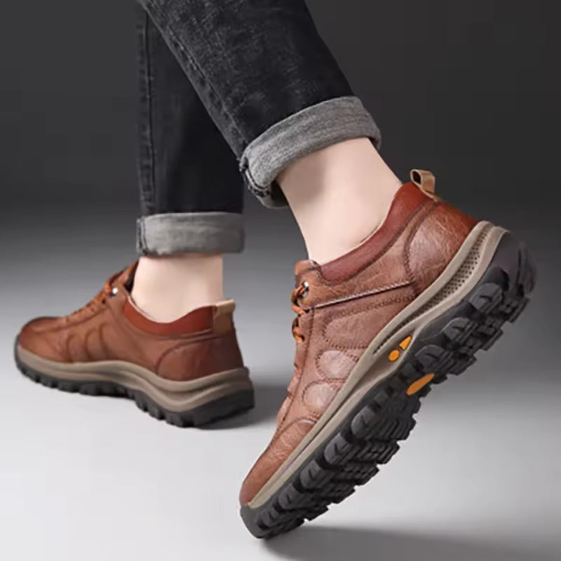 Men's Outdoor Lace Up Shoes with Thick Sole