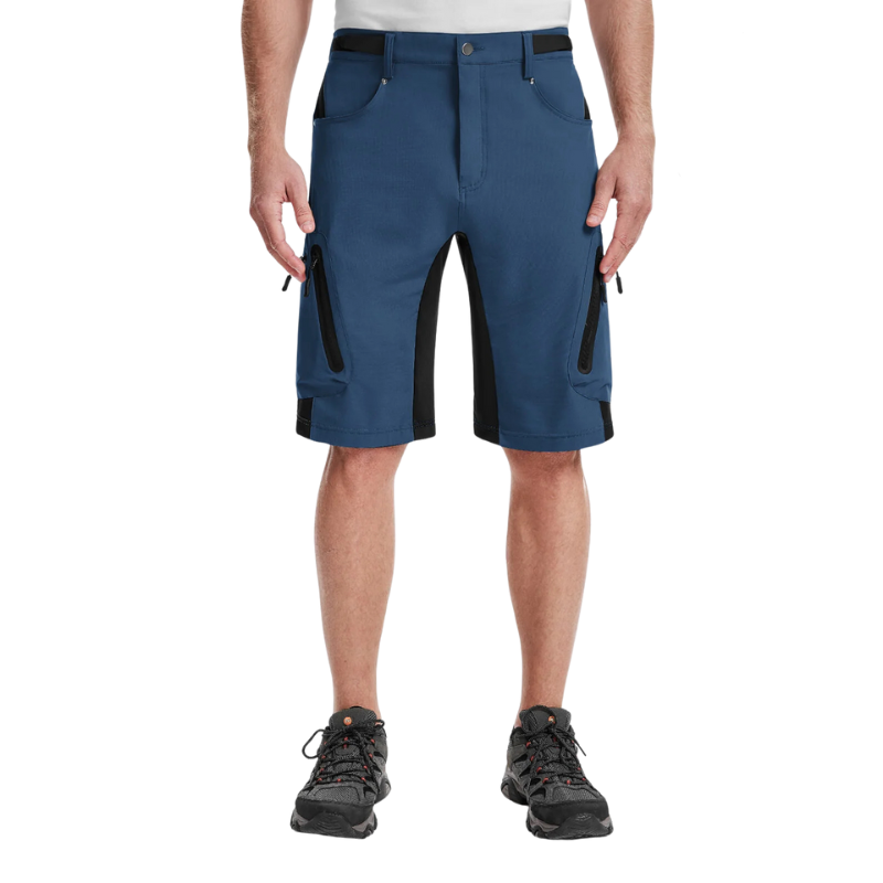 Men’s Outdoor Shorts with Adjustable Waistband and Zippered Pockets