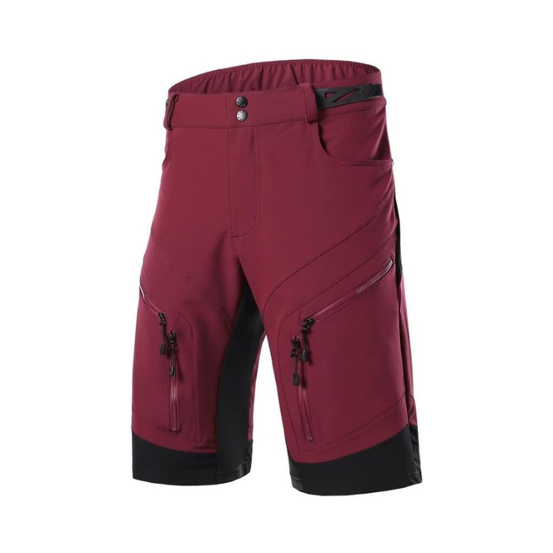 Men’s Outdoor Shorts with Adjustable Waistband and Zippered Pockets