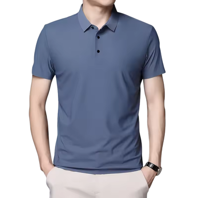 Men’s Polo Shirt with Collar Button