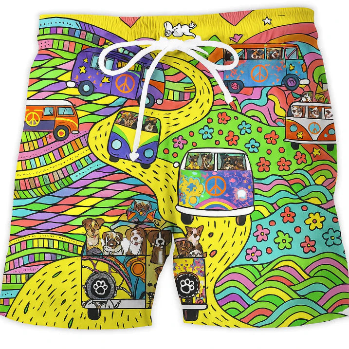 Men’s Printed Boardshorts Summer Swim Shorts