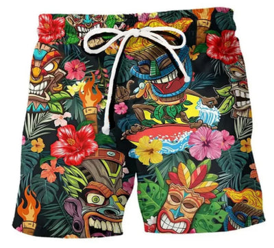 Men’s Printed Boardshorts Summer Swim Shorts