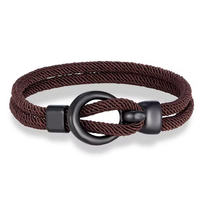 Men’s Rope Bracelet with Braided Design