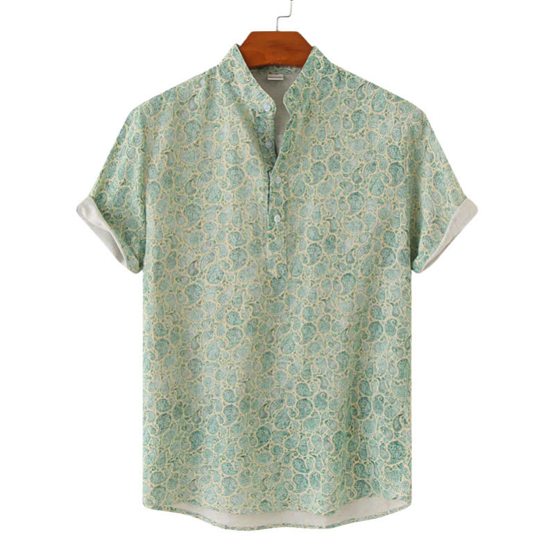 Men’s Shirt with Button Closure with Print