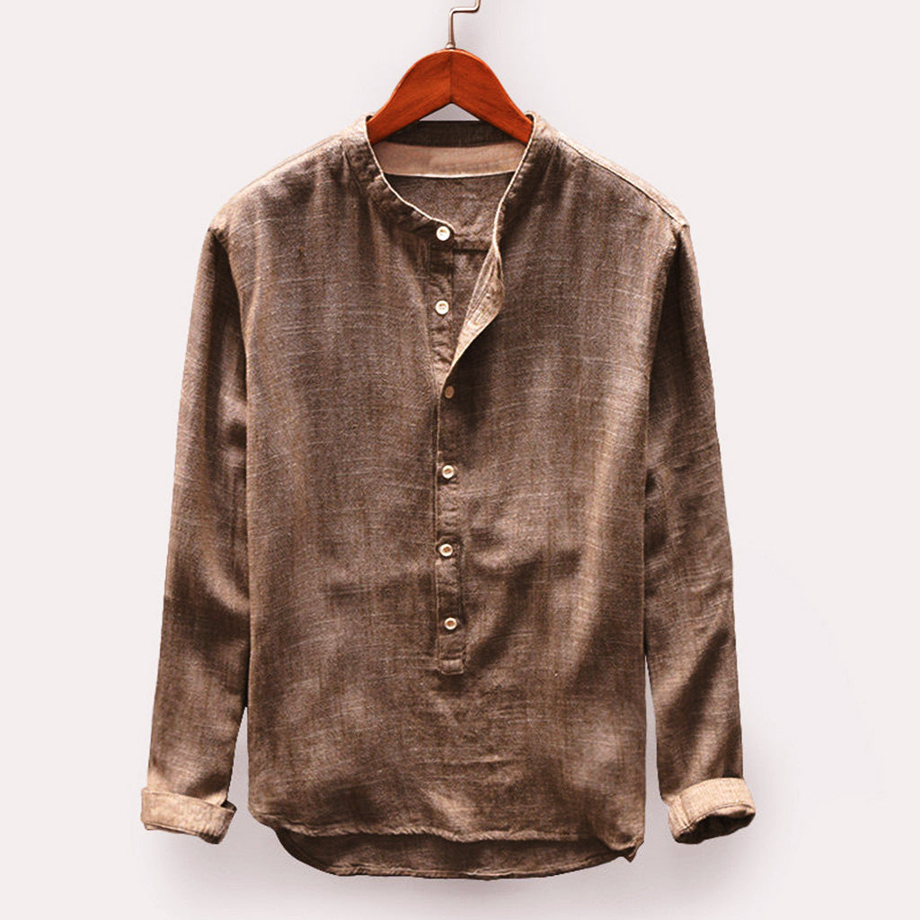 Men’s Shirt with Classic Collar and Button-Front Design
