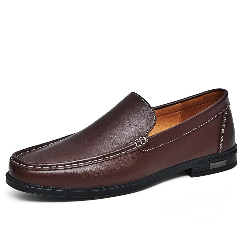 Men's Slip-On Loafers with Low Heel