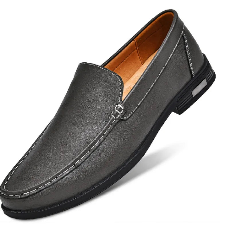 Men's Slip-On Loafers with Low Heel