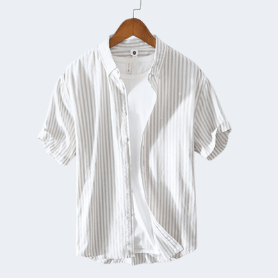 Men's Striped Short Sleeve Shirt