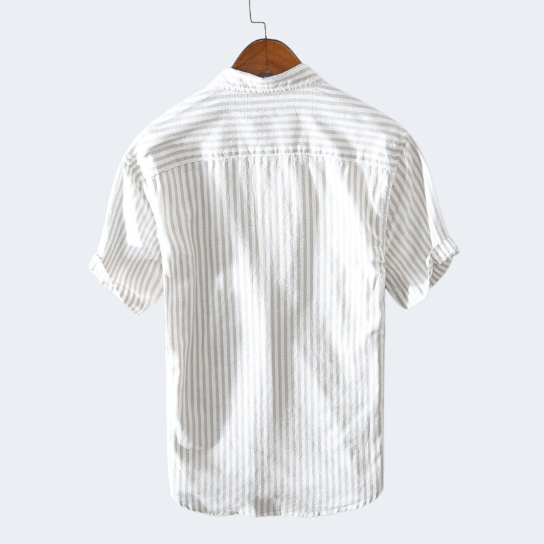 Men's Striped Short Sleeve Shirt