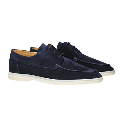Men's Suede Dress Shoes Classic Lace Up Design