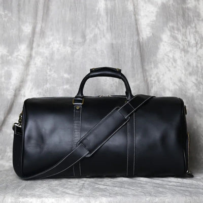 Men’s Travel Duffel Bag with Handle and Luggage Tag