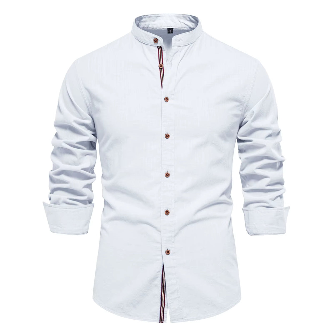 Men's Turn Down Collar Formal Button Shirt with Full Sleeves