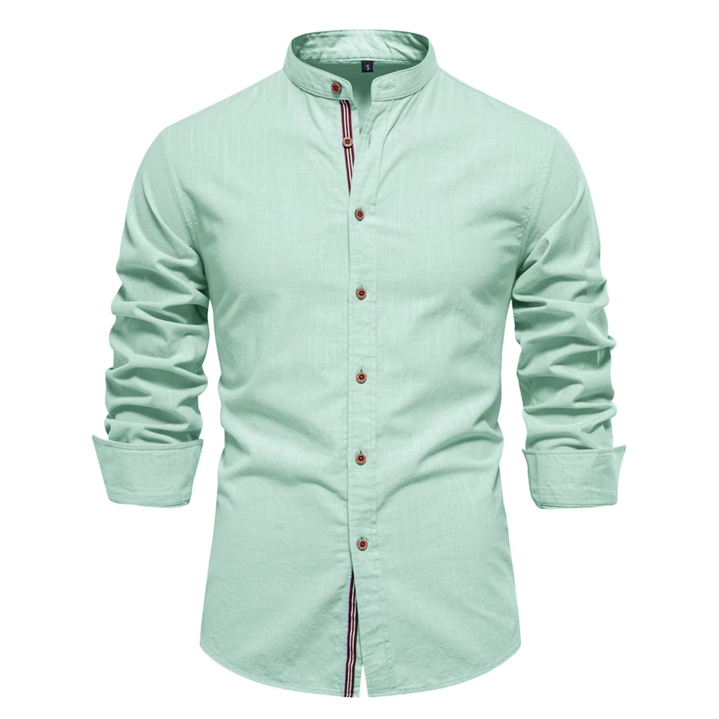 Men's Turn Down Collar Formal Button Shirt with Full Sleeves