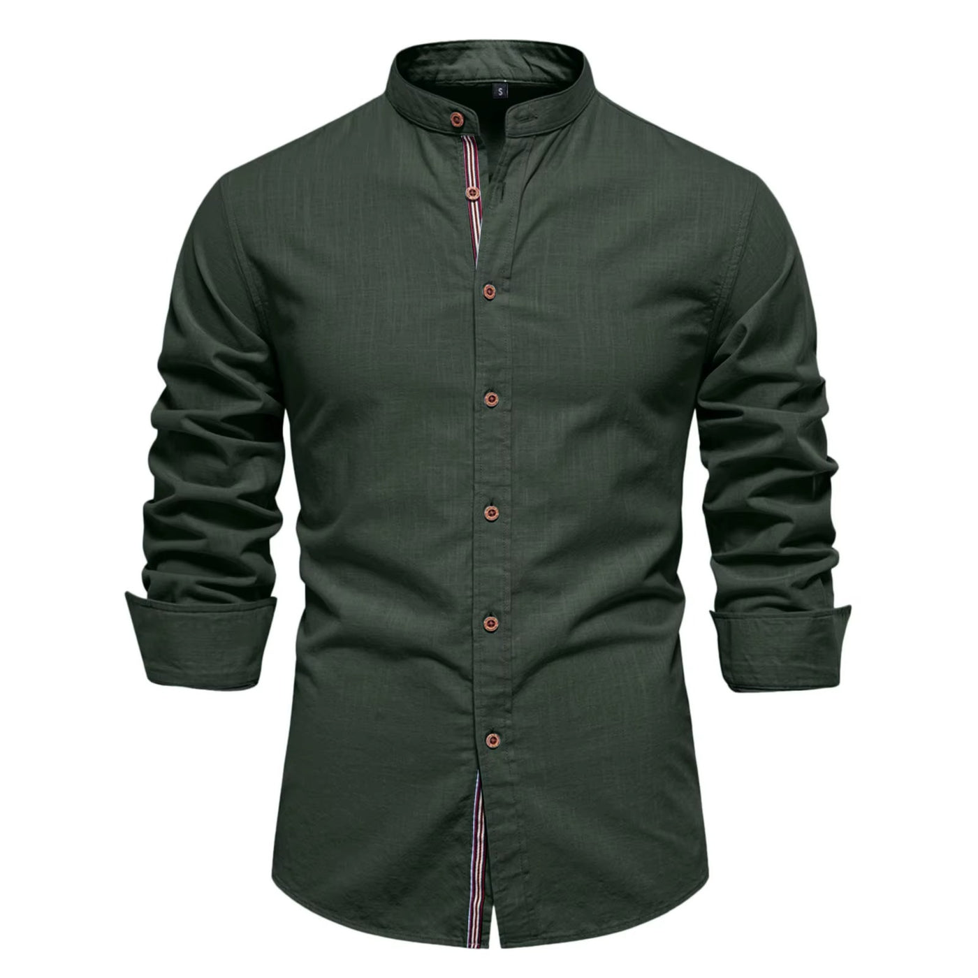 Men's Turn Down Collar Formal Button Shirt with Full Sleeves