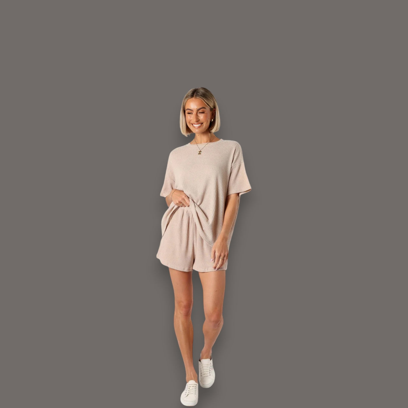 Camila - Women Knit Short Set