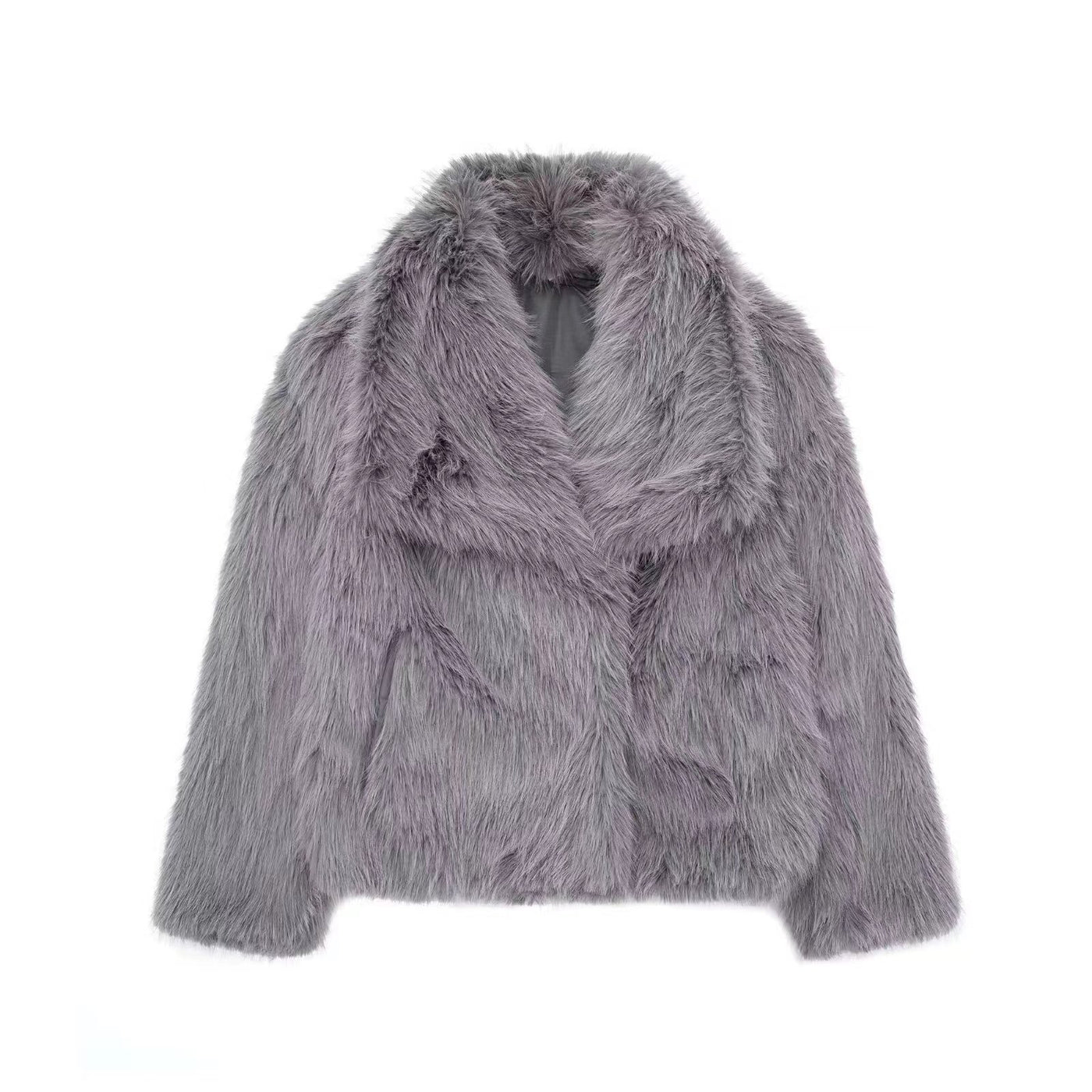 Quinn - Women Autumn Fur Plush Fluffy Jacket