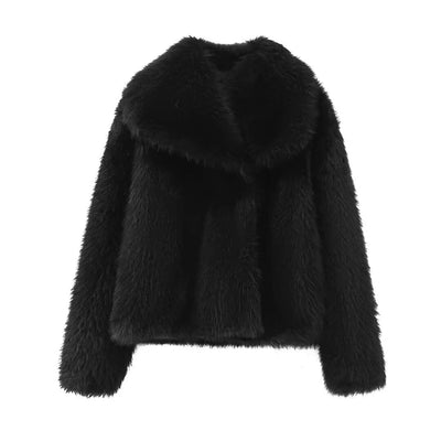 Quinn - Women Autumn Fur Plush Fluffy Jacket