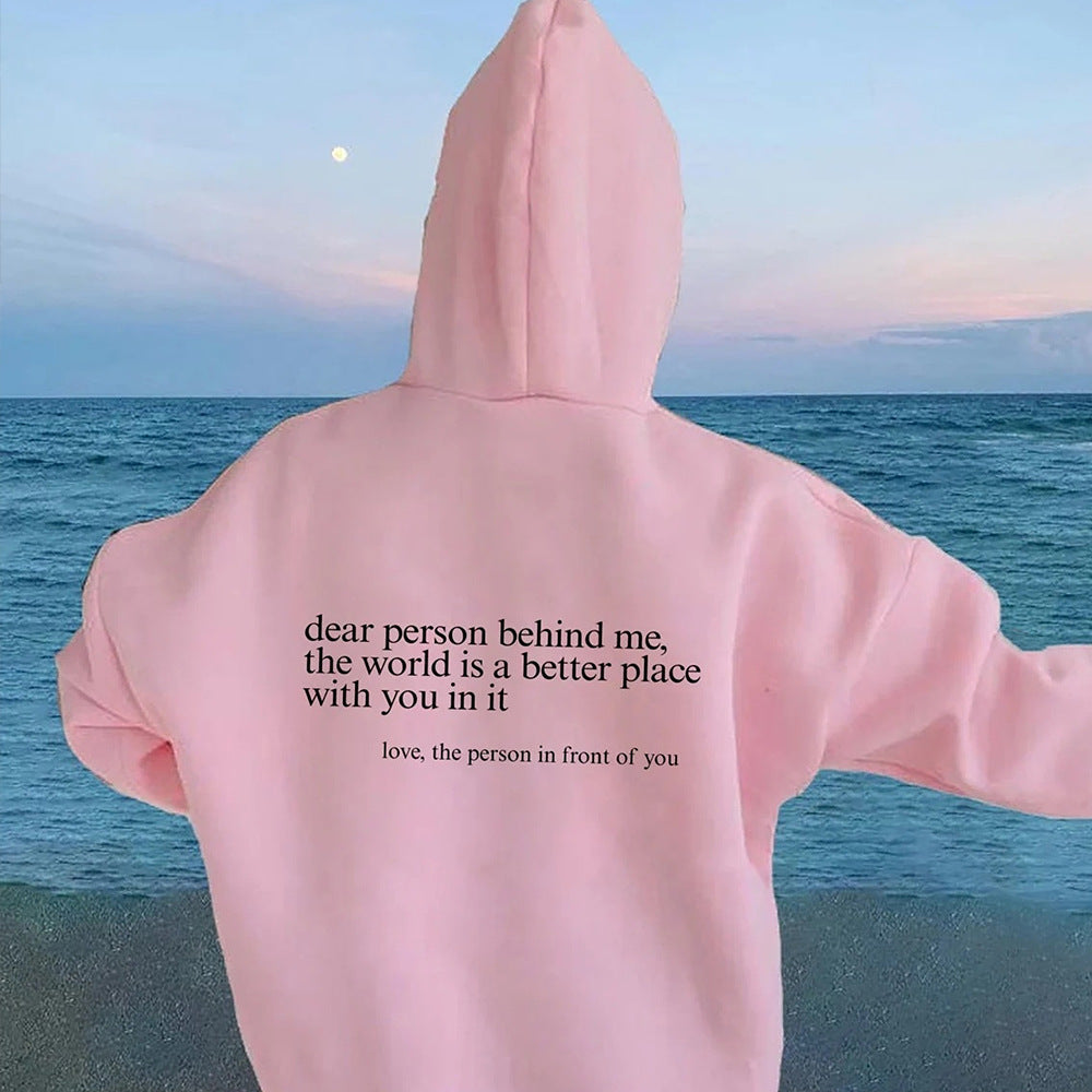 Annie - European and American print round neck sweatshirt